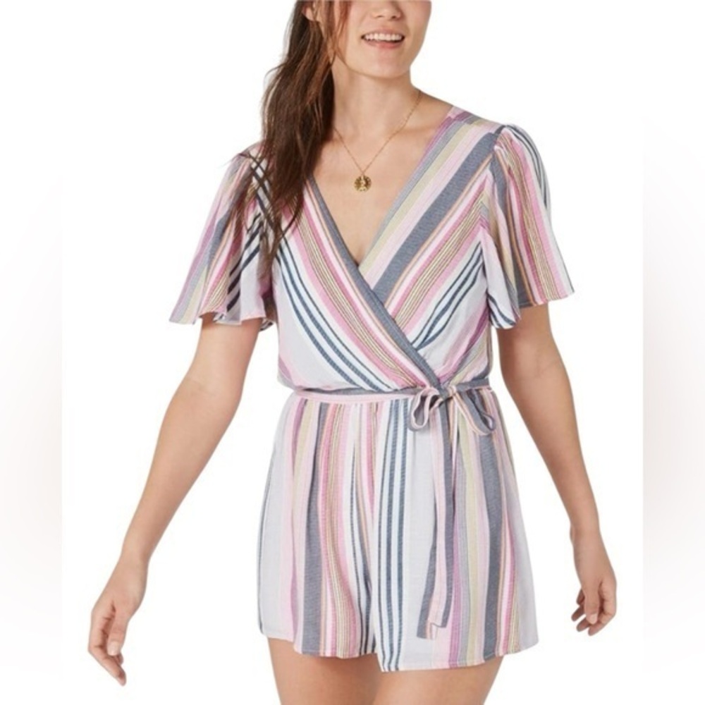 Striped Wrap Dress